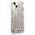Original Case IPHONE 14 Karl Lagerfeld Hardcase Liquid Glitter Monogram silver 3666339076276