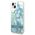 Case IPHONE 14 PLUS Guess Hardcase Flower Liquid Glitter green 3666339088439