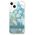 Case IPHONE 14 PLUS Guess Hardcase Flower Liquid Glitter green 3666339088439