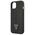 Original Case IPHONE 13 MINI Guess Hardcase Saffianotriangle Logo black 3666339040277