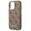 Original Case IPHONE 14 PRO Guess Hard Case 4G Vintage Gold Logo (GUHCP14LHG4SHW) brown 3666339065263