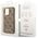 Original Case IPHONE 14 PRO Guess Hard Case 4G Vintage Gold Logo (GUHCP14LHG4SHW) brown 3666339065263