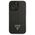 Original Case IPHONE 14 PRO Guess Hardcase Saffianotriangle Logo (GUHCP14LPSATLK) black 3666339065386