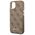 Original Case IPHONE 14 PLUS Guess Hard Case 4G Vintage Gold Logo (GUHCP14MHG4SHW) brown 3666339065256