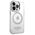 Original Case IPHONE 14 PRO Guess Hard Case Metal Outline Magsafe (GUHMP14LHTRMS) silver 3666339069841