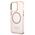 Original Case IPHONE 13 PRO Guess Hard Case Gold Outline Translucent MagSafe (GUHMP13LHTCMP) pink 3666339057114