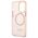 Original Case IPHONE 13 PRO Guess Hard Case Gold Outline Translucent MagSafe (GUHMP13LHTCMP) pink 3666339057114