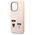 Original Case IPHONE 14 PRO MAX Karl Lagerfeld Hardcase Silicone Karl & Choupette Magsafe (KLHMP14XSSKCI) light pink 3666339078140