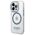 Original Case IPHONE 14 PRO Guess Hard Case Metal Outline Magsafe (GUHMP14LHTRMB) blue 3666339069803