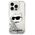 Original Case IPHONE 14 PRO Karl Lagerfeld Hardcase Glitter Choupette Head (KLHCP14LLNCHCS) silver 3666339086947