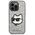Original Case IPHONE 14 PRO MAX Karl Lagerfeld Hardcase Glitter Choupette Patch (KLHCP14XG2CPS) silver 3666339099466