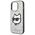 Original Case IPHONE 14 PRO MAX Karl Lagerfeld Hardcase Glitter Choupette Patch (KLHCP14XG2CPS) silver 3666339099466