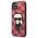 Original Case IPHONE 13 Karl Lagerfeld Hardcase Monogram Ikonik Patch red 3666339049416