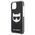 Original Case IPHONE 13 Karl Lagerfeld Hardcase Choupette Head black 3666339048495