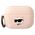 Case APPLE AIRPODS PRO 2 Karl Lagerfeld Silicone Choupette Head 3D light pink 3666339099282
