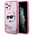 Original Case IPHONE 12 / 12 PRO Karl Lagerfeld Hardcase Glitter Choupette Head (KLHCP12MLNCHCP) pink 3666339119065