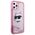 Original Case IPHONE 12 / 12 PRO Karl Lagerfeld Hardcase Glitter Choupette Head (KLHCP12MLNCHCP) pink 3666339119065