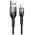Cable 2A 1m USB - Lightning Usams U55 SJ448USB01 (US-SJ448) black 6958444912509