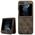 Original Case SAMSUNG GALAXY Z FLIP 5 Guess Hardcase Leather 4G Triangle Strass (GUHCZF5P4TDPW) brown 3666339173913