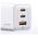 Wall Charger USAMS 2xUSB-C+1xUSB 65W (only head) GaN PD3.0 +QC3.0 Fast Charging gradient blue Sandru Series CC180TC04 (US-CC180) 6958444905198