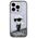 Original Case APPLE IPHONE 15 PRO Karl Lagerfeld Hardcase Liquid Glitter Ikonik (KLHCP15LLKKNSK) transparent 3666339164096
