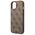 Original Case APPLE IPHONE 15 PLUS Guess Hard Case 4G Metal Gold Logo (GUHCP15MG4GFBR) brown 3666339171711