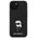 Original Case APPLE IPHONE 15 Karl Lagerfeld Hardcase Fixed Glitter Ikonik Logo Metal Pin (KLHCP15SGKNPSK) black 3666339165390