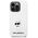 Case IPHONE 14 PRO Karl Lagerfeld Hardcase Silicone Choupette (KLHCP14LSNCHBCH) white 3666339086787