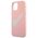 Original Case IPHONE 12 MINI Guess Hardcase Silicone Vintage (GUHCP12SLSVSPG) pink 3700740495186