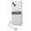 Original Case IPHONE 13 MINI Guess Hardcase 4G Grey Strap Charm (GUHCP13SKB4GGR) transparent 3666339023355