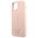 Case IPHONE 13 MINI Guess Hardcase Silicone Triangle (GUHCP13SSLTGP) pink 3666339040994