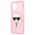 Original Case IPHONE 13 MINI Karl Lagerfeld Hardcase Glitter Karl`s Head (KLHCP13SKHTUGLP) pink 3666339027537