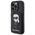 Original Case APPLE IPHONE 15 PRO Karl Lagerfeld Hardcase Saffiano Cardslots and Stand Monogram Ikonik Patch (KLHCP15LSAKKNSCK) black 3666339169497