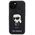 Original Case APPLE IPHONE 15 Karl Lagerfeld Hardcase Saffiano Cardslots and Stand Monogram Ikonik Patch (KLHCP15SSAKKNSCK) black 3666339169473