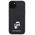 Original Case APPLE IPHONE 15 Karl Lagerfeld Hardcase Saffiano Cardslot Karl&Choupette Metal Pin (KLHCP15SSAPKCNPK) black 3666339165512