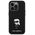 Original Case APPLE IPHONE 15 PRO Karl Lagerfeld Silicone Ikonik Metal Pin (KLHCP15LSMHKNPK) black 3666339166014