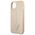 Original Case IPHONE 14 Guess Hardcase Saffianotriangle Logo (GUHCP14SPSATLE) beige 3666339065409