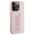 Original Case APPLE IPHONE 15 PRO Karl Lagerfeld Hardcase 3D Rubber Glitter Logo (KLHCP15L3DMBKCP) pink 3666339166496