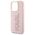 Original Case APPLE IPHONE 15 PRO Karl Lagerfeld Hardcase 3D Rubber Glitter Logo (KLHCP15L3DMBKCP) pink 3666339166496