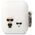 Original Case APPLE AIRPODS Karl Lagerfeld Silicone Karl & Choupette (KLACA2SILKCW) white 3666339088194
