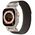 Strap for APPLE WATCH 4 / 5 / 6 / 7 / 8 / 9 / SE / ULTRA 1 / 2 (42 / 44 / 45 / 49 MM) Tech-Protect Nylon Delta black & orange 5906302310579