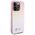 Original Case IPHONE 14 PRO MAX Guess Hardcase Saffiano Iridescent Script (GUHCP14XPSAIRSP) pink 3666339224776