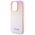 Original Case APPLE IPHONE 15 PRO Guess Hardcase Saffiano Iridescent Script (GUHCP15LPSAIRSP) pink 3666339224806