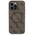 Original Case APPLE IPHONE 15 PRO Guess Hardcase 4G Collection Leather Metal Logo MagSafe (GUHMP15LG4GFRW) brown 3666339226480