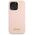 Original Case IPHONE 13 PRO MAX Guess Hardcase Silicone Script Gold Logo Magsafe (GUHMP13XLSLMGLP) light pink 3666339037154