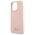 Original Case IPHONE 13 PRO MAX Guess Hardcase Silicone Script Gold Logo Magsafe (GUHMP13XLSLMGLP) light pink 3666339037154