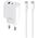 Maxlife MXTC-06-30AC PD QC charger 1x USB-C 1x USB 30W white + USB-C - USB-C cable 60W 5907457738430