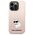 Original Case IPHONE 14 PRO Karl Lagerfeld Hardcase Silicone Choupette (KLHCP14LSNCHBCP) pink 3666339086701