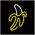 Neon LED Light BANANA white yellow Bat + USB FLNE10 Forever Light 5900495956163