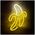 Neon LED Light BANANA white yellow Bat + USB FLNE10 Forever Light 5900495956163